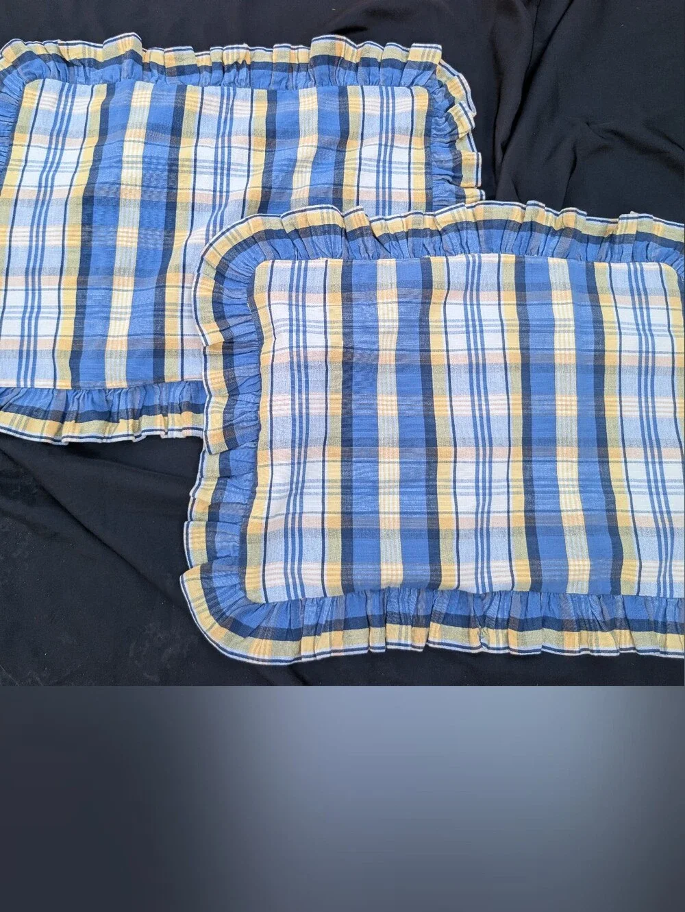 Waverly blue plaid